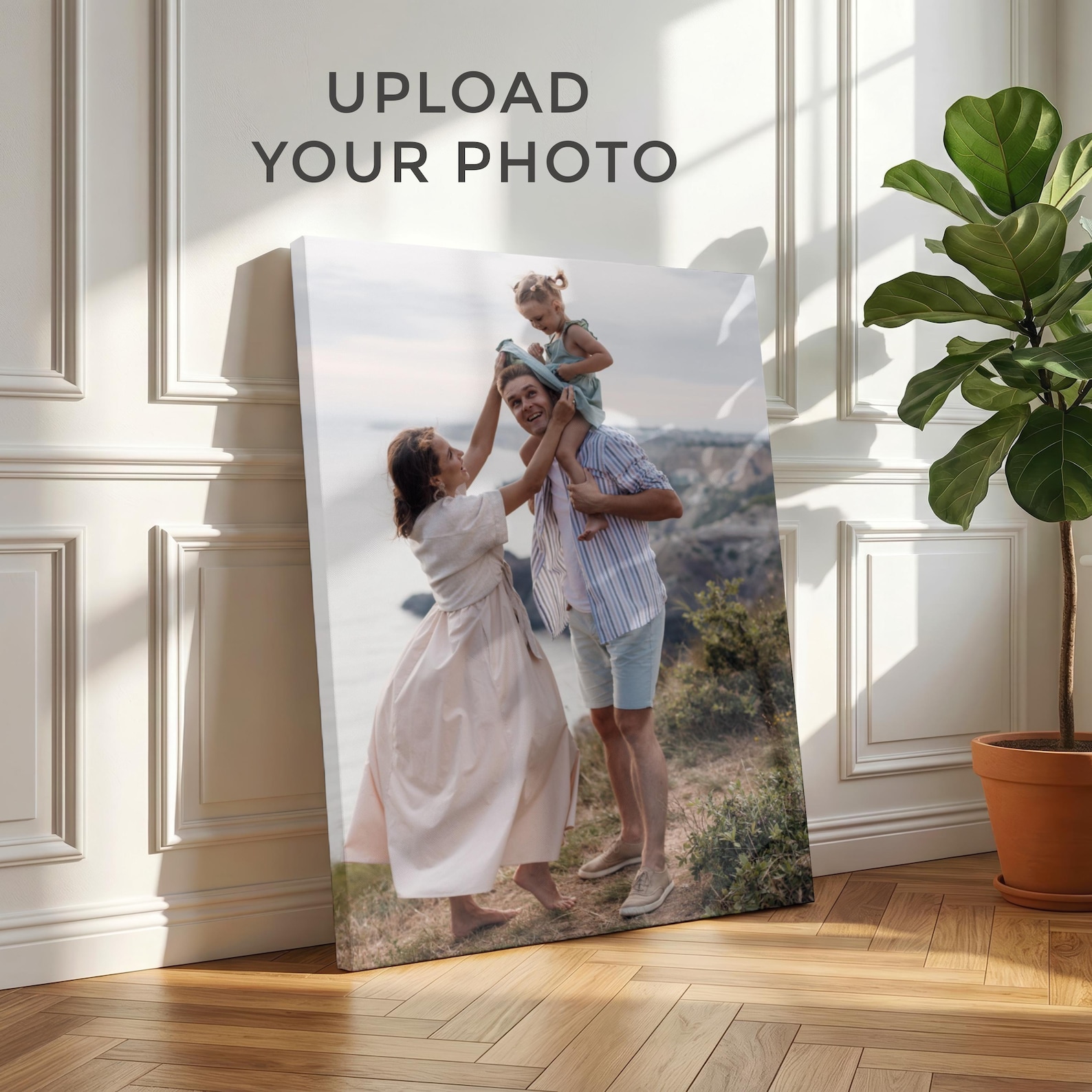 Pet Portrait Custom - لوحة قماشية مخصصة بالصور، فن جداري