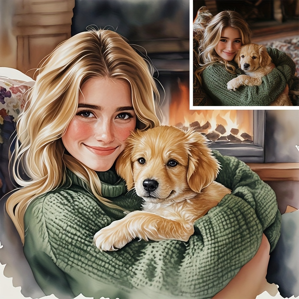 Pet Portrait Custom - طباعة صور مخصصة على قماش -