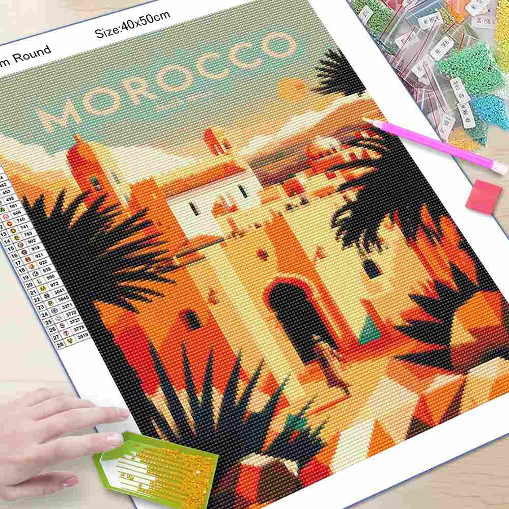فيفيد جيم لوحة ماسية ملونة للر - مراجعة Photo Mosaic Print وسعره