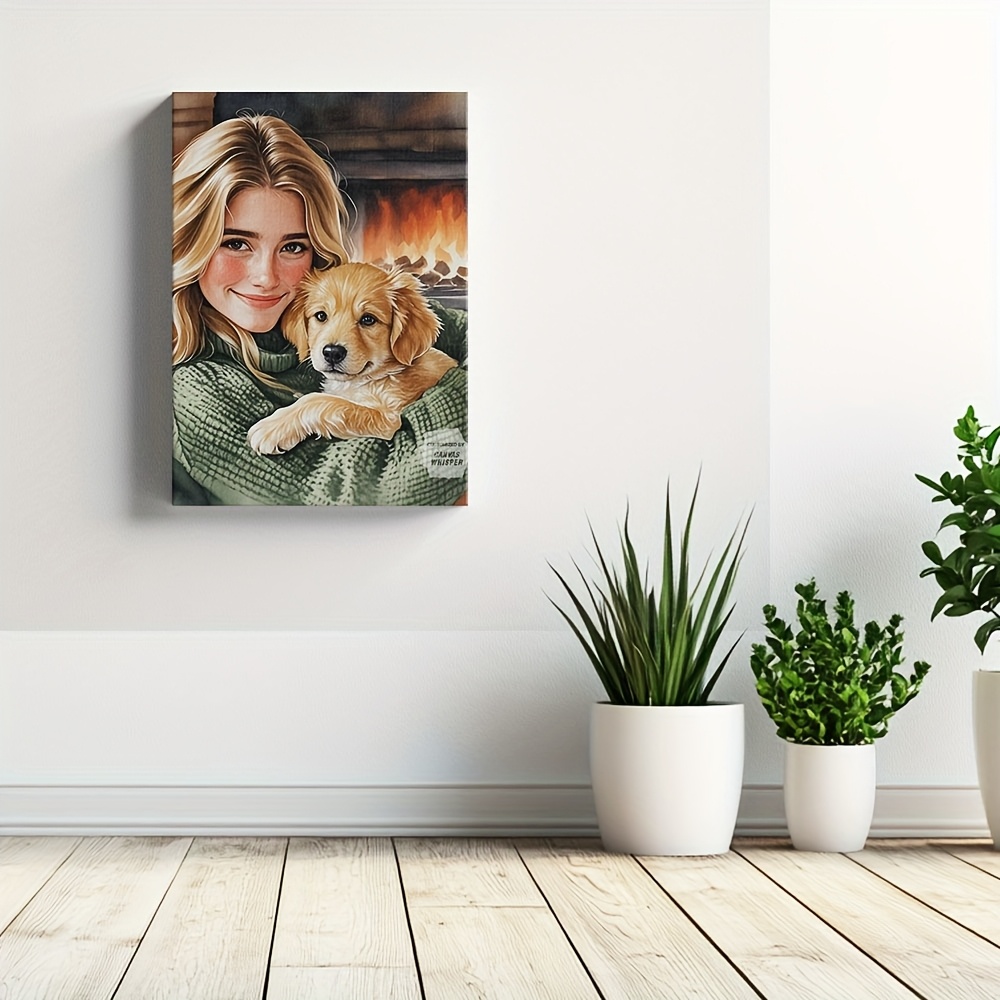 طباعة صور مخصصة على قماش - فن  - مراجعة Pet Portrait Custom وسعره