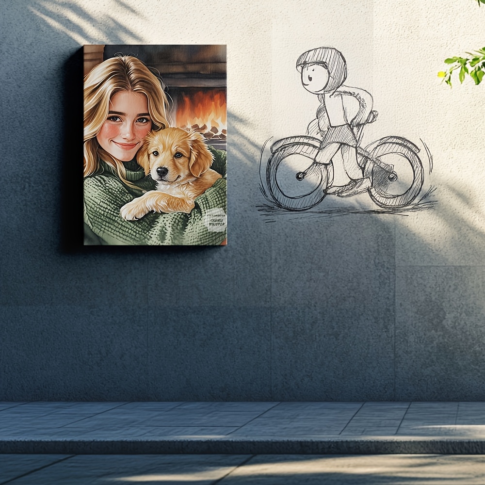 طباعة صور مخصصة على قماش - فن  - مراجعة Pet Portrait Custom وسعره